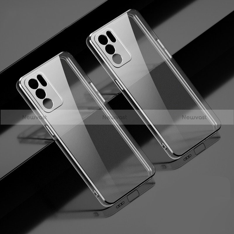 Ultra-thin Transparent TPU Soft Case T16 for Oppo Reno6 Pro 5G India Clear