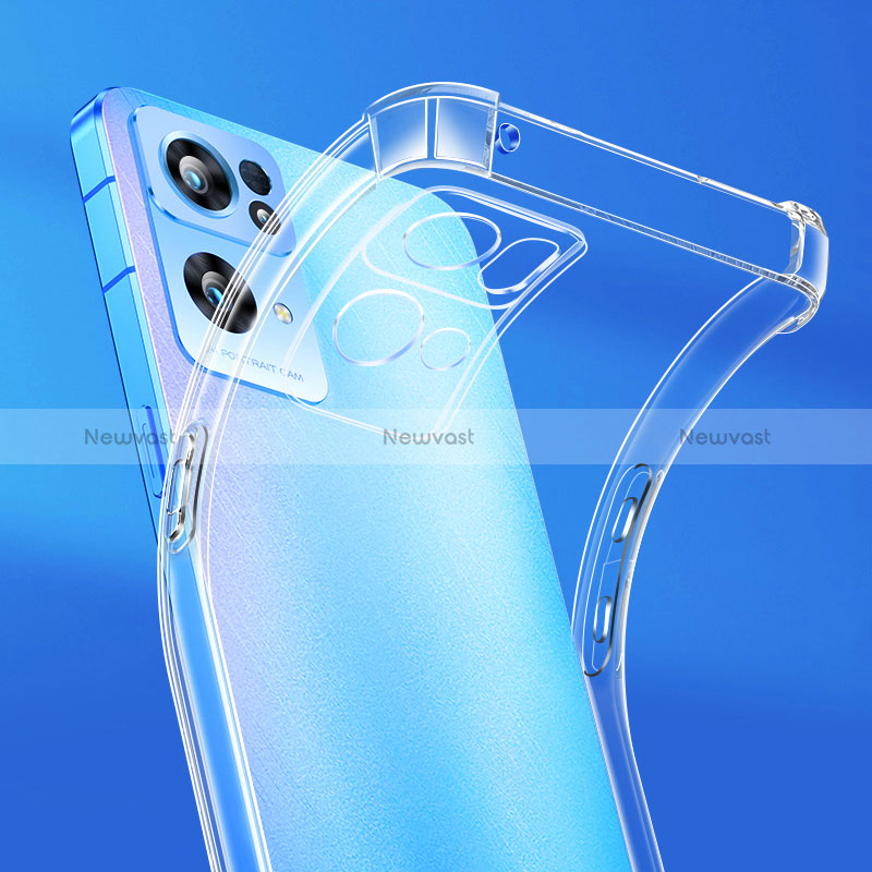 Ultra-thin Transparent TPU Soft Case T16 for Oppo Reno7 Pro 5G Clear