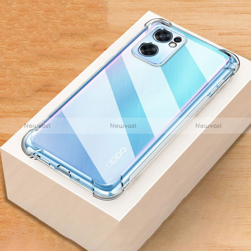 Ultra-thin Transparent TPU Soft Case T16 for Oppo Reno7 SE 5G Clear