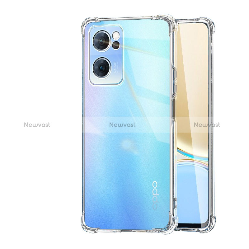 Ultra-thin Transparent TPU Soft Case T16 for Oppo Reno7 SE 5G Clear