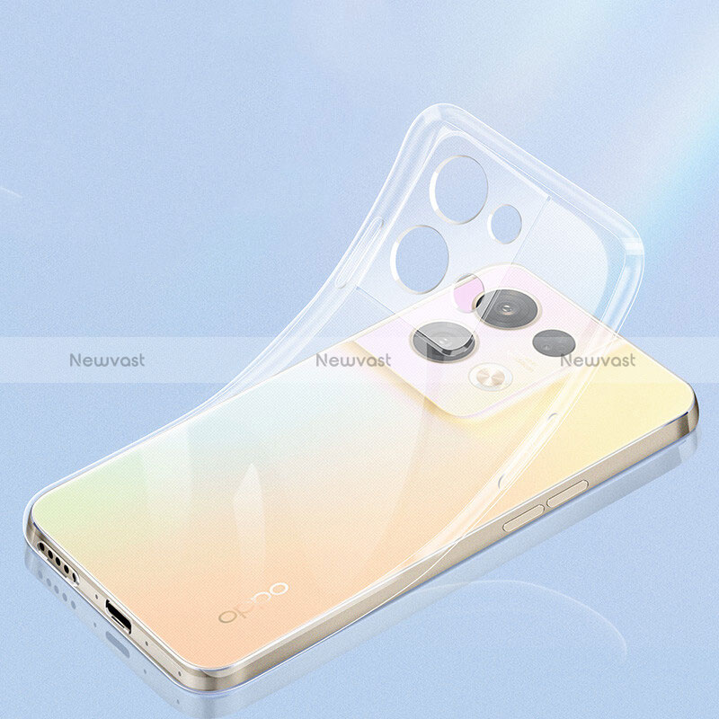 Ultra-thin Transparent TPU Soft Case T16 for Oppo Reno8 Pro 5G Clear