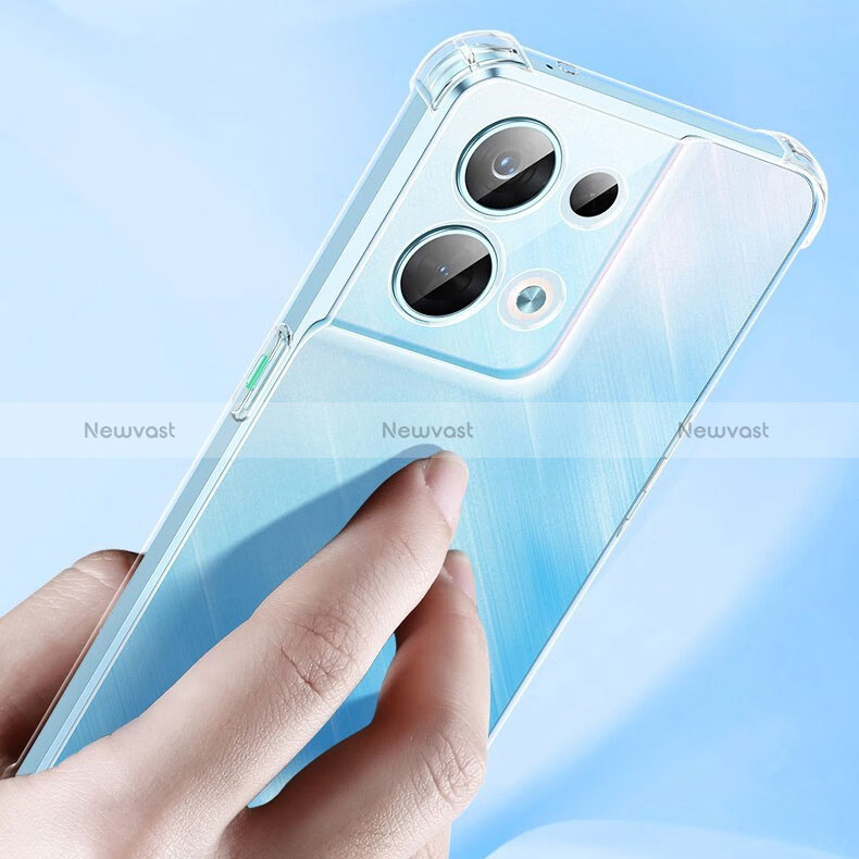 Ultra-thin Transparent TPU Soft Case T16 for Oppo Reno9 5G Clear