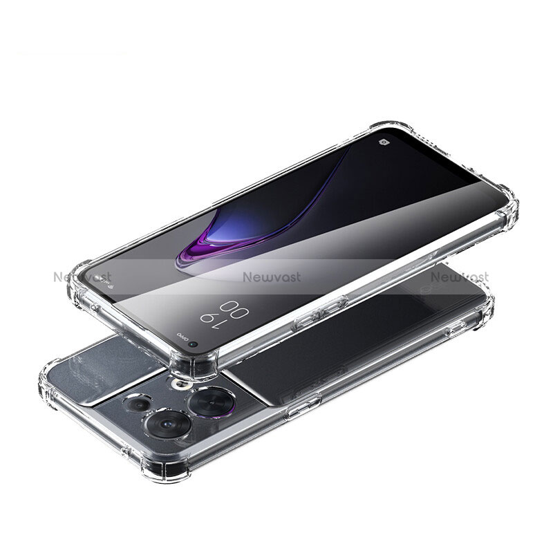 Ultra-thin Transparent TPU Soft Case T16 for Oppo Reno9 5G Clear
