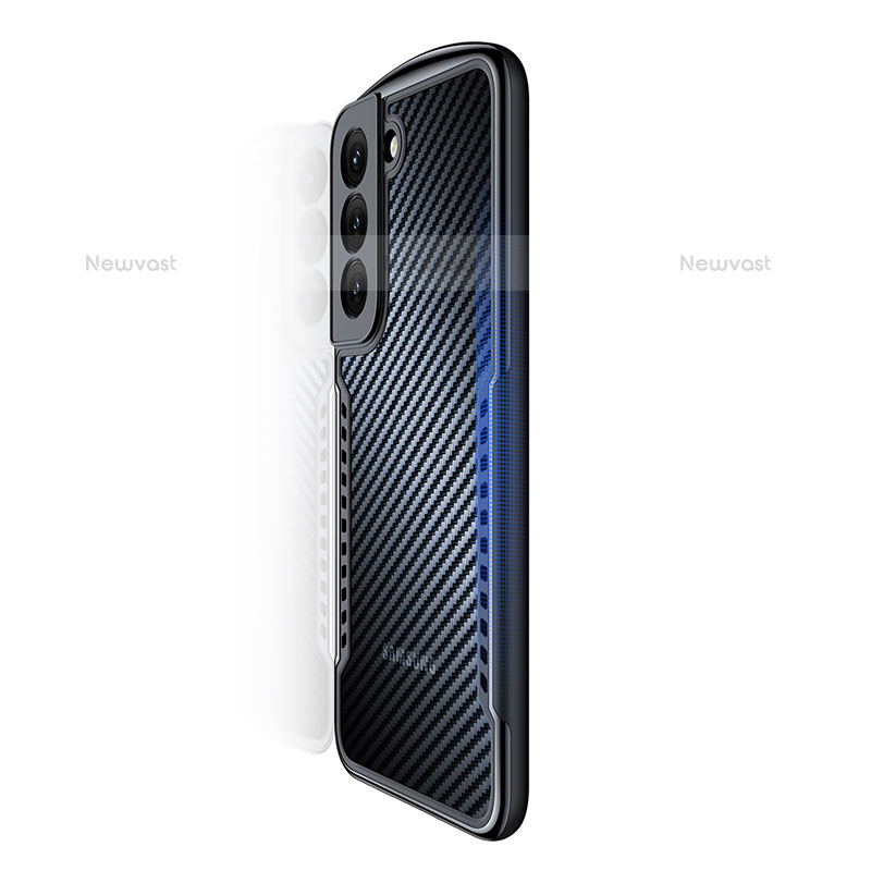 Ultra-thin Transparent TPU Soft Case T16 for Samsung Galaxy S21 5G Black
