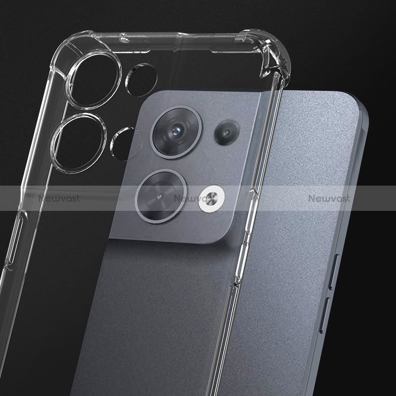 Ultra-thin Transparent TPU Soft Case T17 for Oppo Reno8 5G Clear