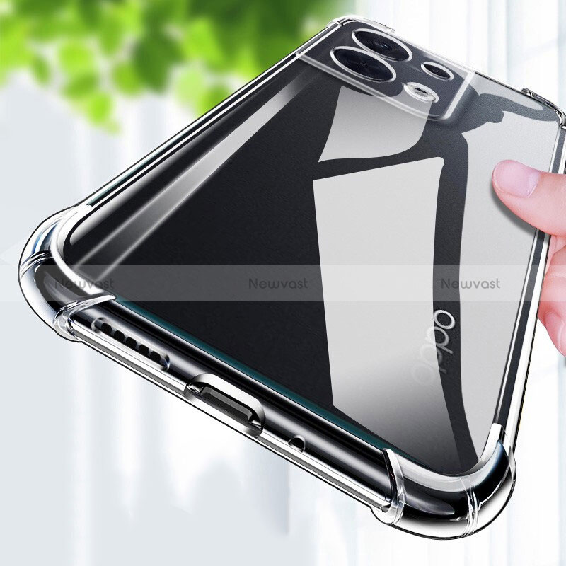 Ultra-thin Transparent TPU Soft Case T17 for Oppo Reno8 Pro 5G Clear