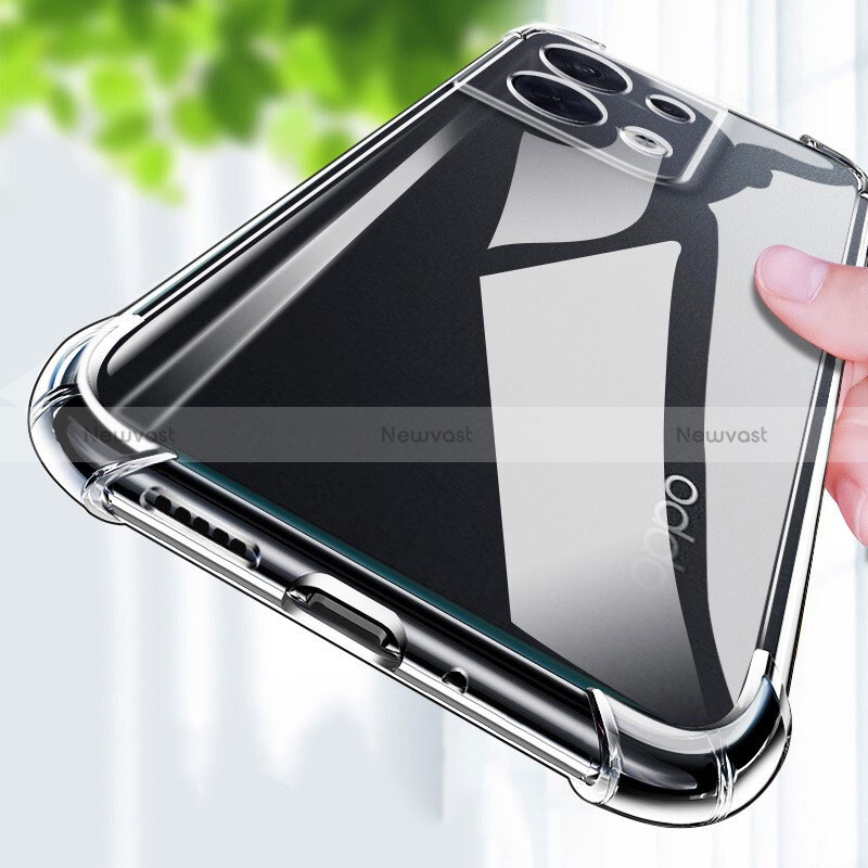 Ultra-thin Transparent TPU Soft Case T17 for Oppo Reno9 Pro+ Plus 5G Clear