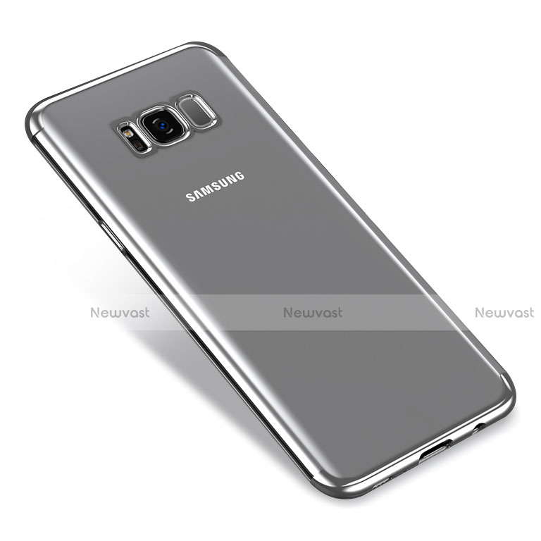 Ultra-thin Transparent TPU Soft Case T17 for Samsung Galaxy S8 Plus Silver
