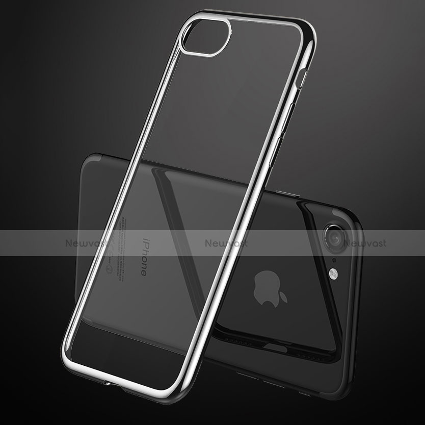 Ultra-thin Transparent TPU Soft Case T18 for Apple iPhone 7 Black