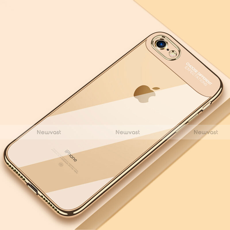 Ultra-thin Transparent TPU Soft Case T18 for Apple iPhone 8 Gold