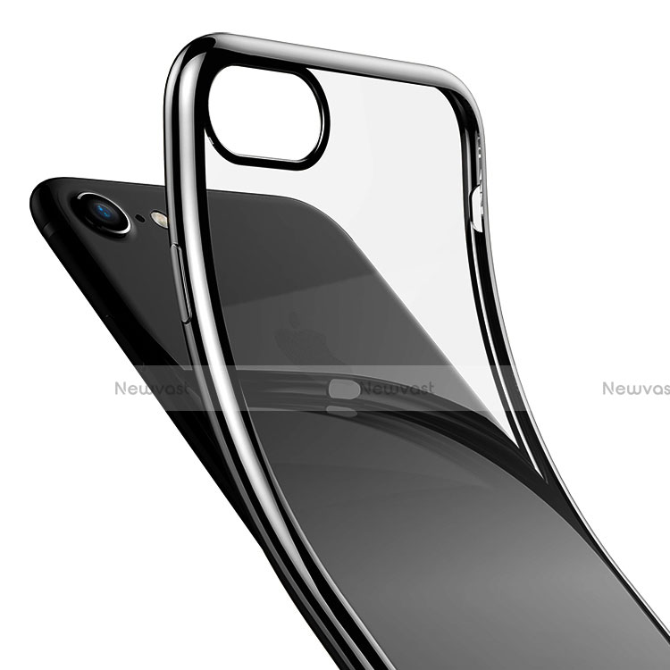Ultra-thin Transparent TPU Soft Case T18 for Apple iPhone SE (2020) Black