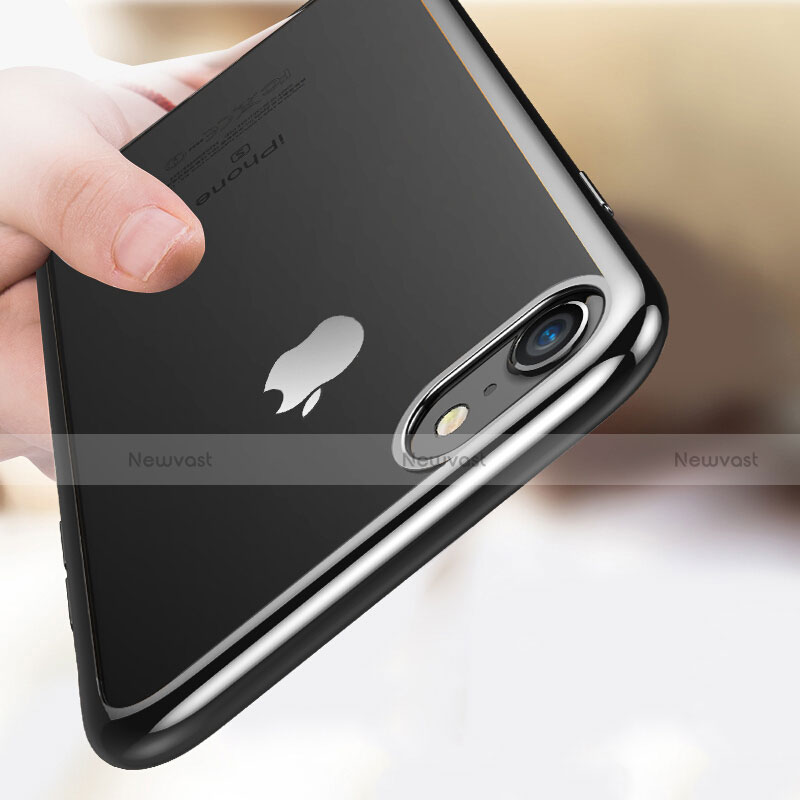 Ultra-thin Transparent TPU Soft Case T18 for Apple iPhone SE3 2022 Black