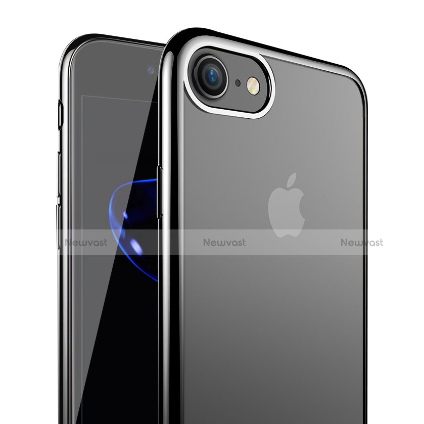 Ultra-thin Transparent TPU Soft Case T18 for Apple iPhone SE3 2022 Black