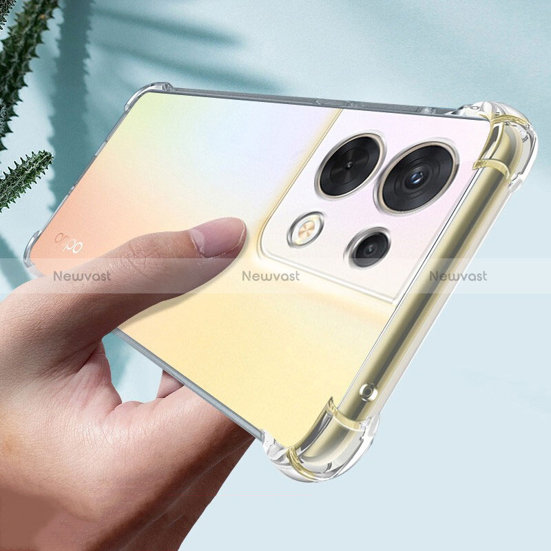 Ultra-thin Transparent TPU Soft Case T18 for Oppo Reno8 5G Clear