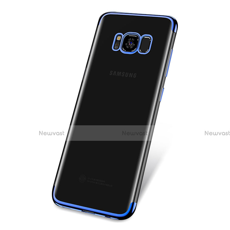 Ultra-thin Transparent TPU Soft Case T18 for Samsung Galaxy S8 Plus Blue