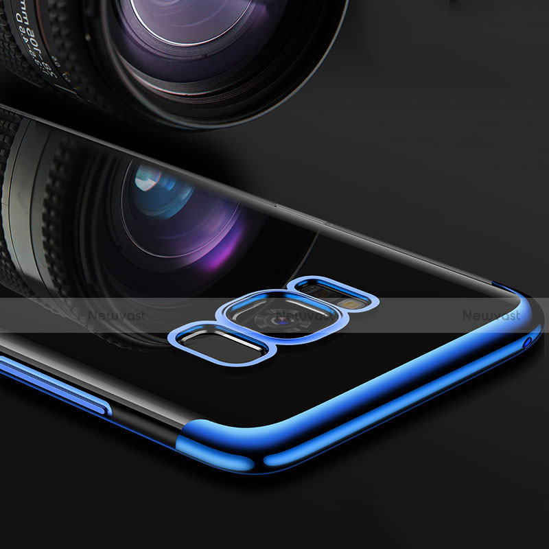 Ultra-thin Transparent TPU Soft Case T18 for Samsung Galaxy S8 Plus Blue