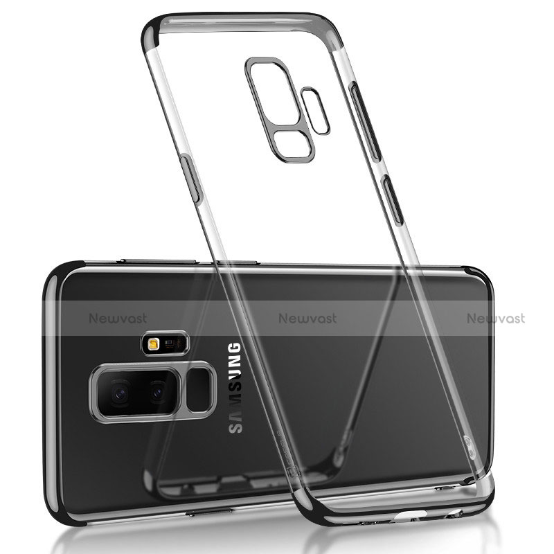 Ultra-thin Transparent TPU Soft Case T18 for Samsung Galaxy S9 Plus Black