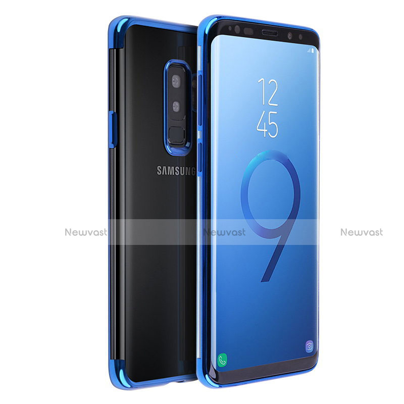 Ultra-thin Transparent TPU Soft Case T18 for Samsung Galaxy S9 Plus Blue