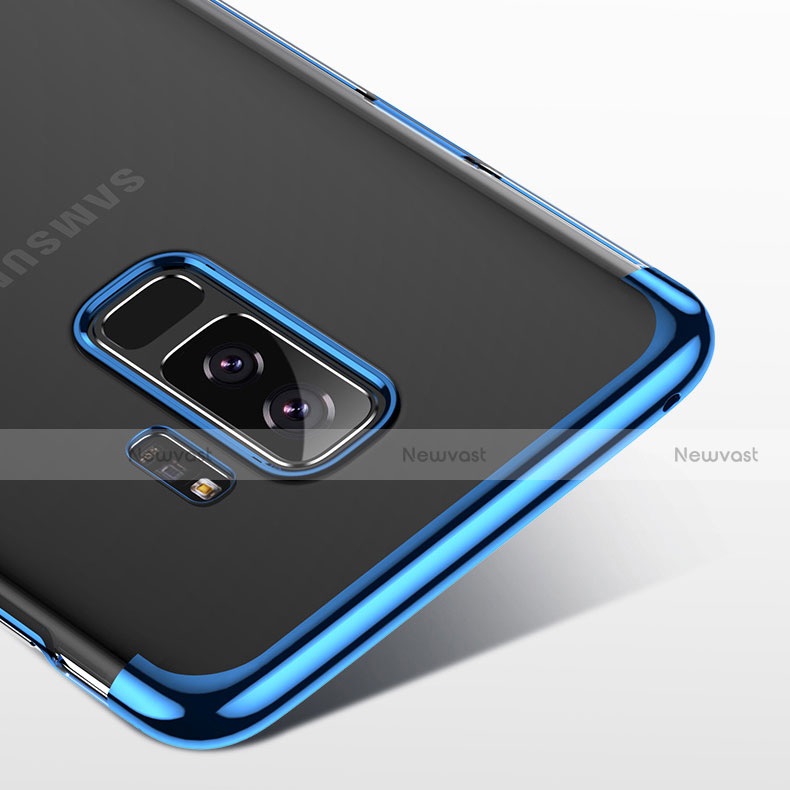 Ultra-thin Transparent TPU Soft Case T18 for Samsung Galaxy S9 Plus Blue