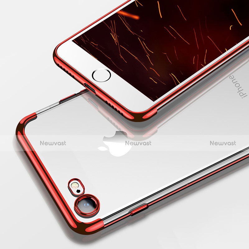 Ultra-thin Transparent TPU Soft Case T19 for Apple iPhone 8 Red