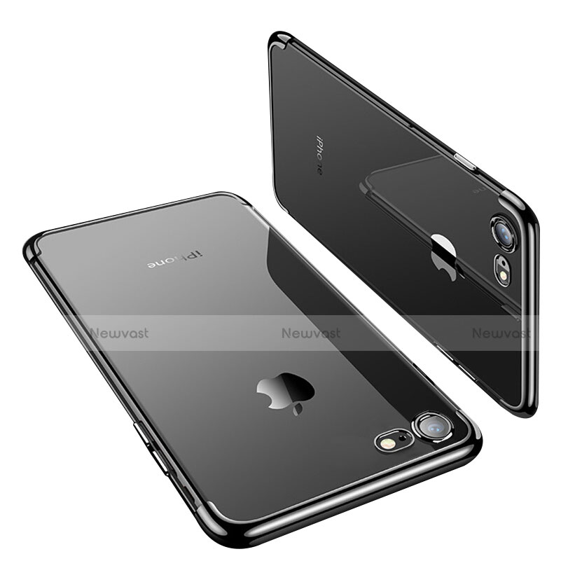 Ultra-thin Transparent TPU Soft Case T19 for Apple iPhone SE (2020) Black