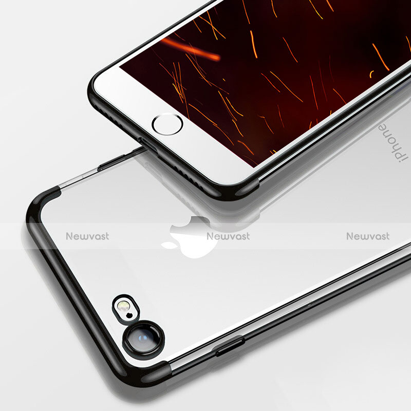 Ultra-thin Transparent TPU Soft Case T19 for Apple iPhone SE3 2022 Black