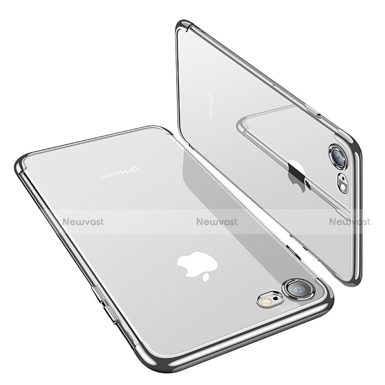 Ultra-thin Transparent TPU Soft Case T19 for Apple iPhone SE3 2022 Silver