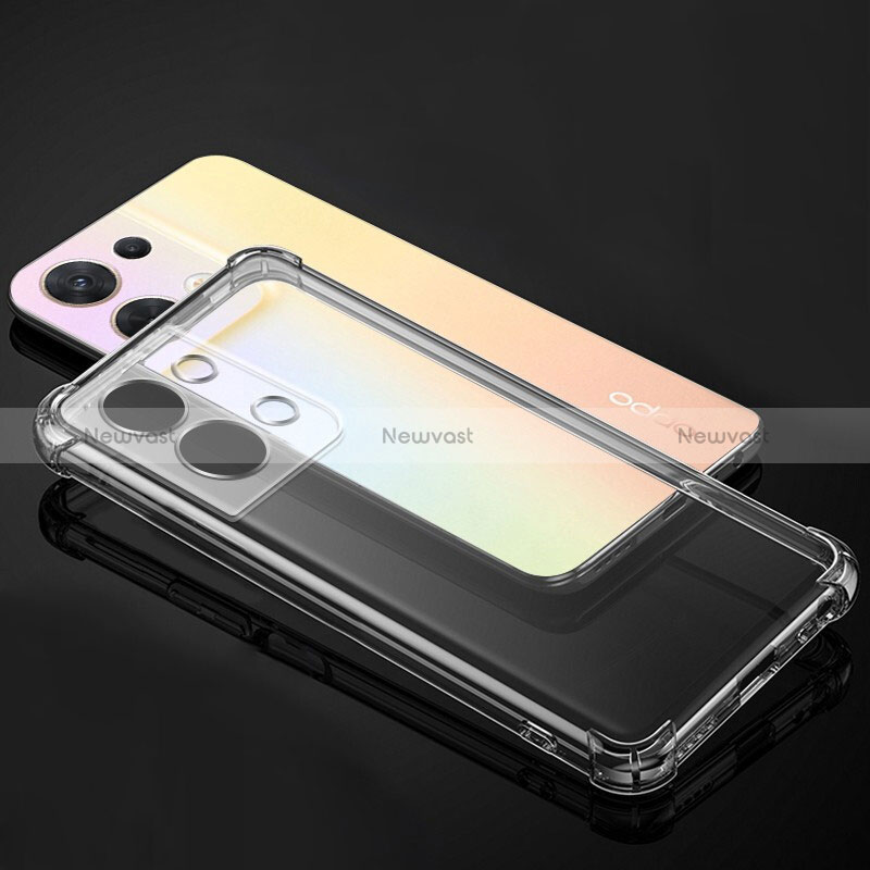 Ultra-thin Transparent TPU Soft Case T20 for Oppo Reno9 Pro 5G Clear