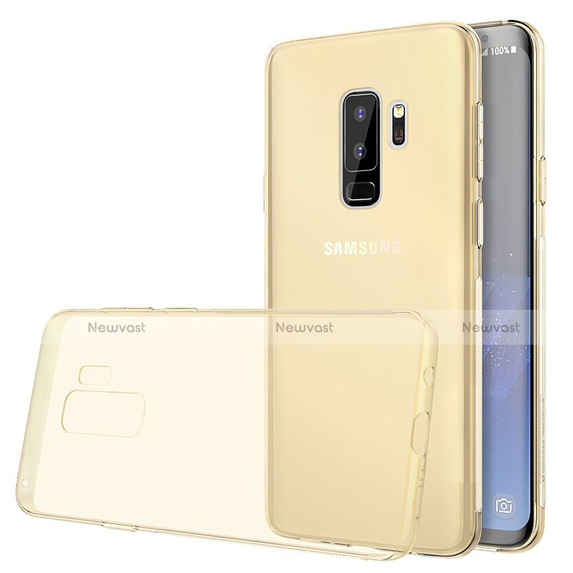 Ultra-thin Transparent TPU Soft Case T20 for Samsung Galaxy S9 Plus Gold