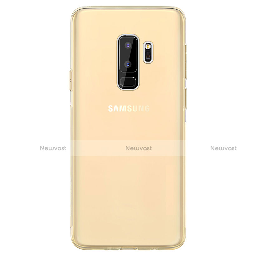 Ultra-thin Transparent TPU Soft Case T20 for Samsung Galaxy S9 Plus Gold