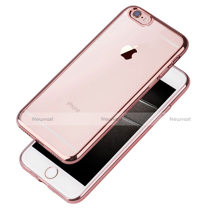 Ultra-thin Transparent TPU Soft Case T21 for Apple iPhone 8 Rose Gold