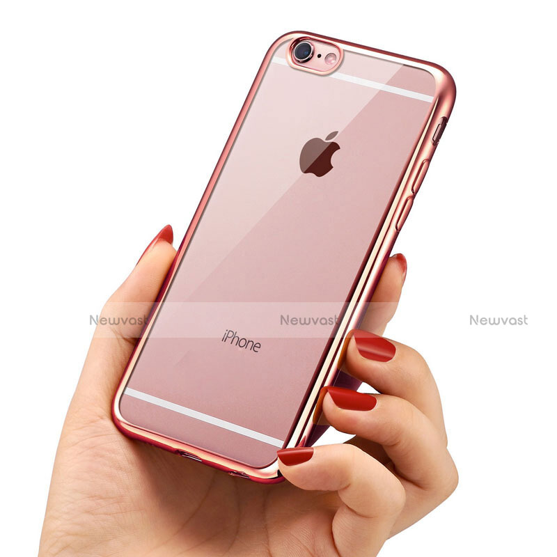 Ultra-thin Transparent TPU Soft Case T21 for Apple iPhone 8 Rose Gold