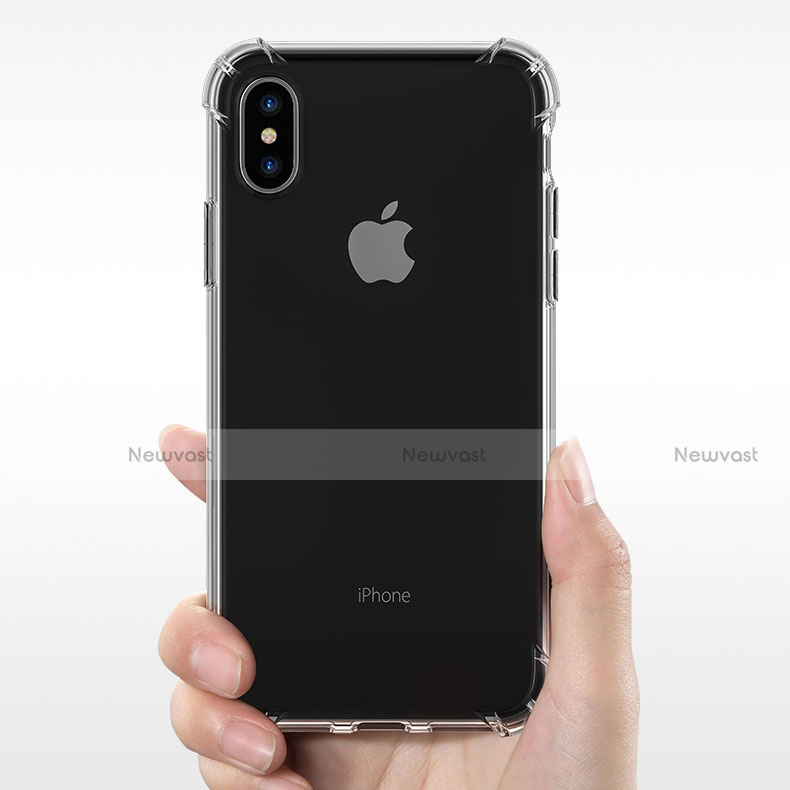 Ultra-thin Transparent TPU Soft Case T21 for Apple iPhone X Clear