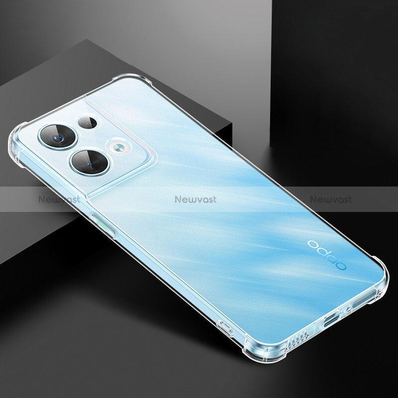 Ultra-thin Transparent TPU Soft Case T21 for Oppo Reno8 5G Clear