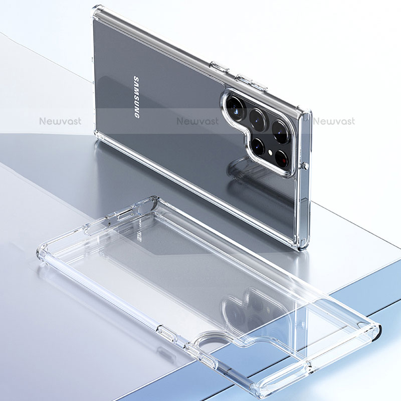Ultra-thin Transparent TPU Soft Case T21 for Samsung Galaxy S21 Ultra 5G Clear