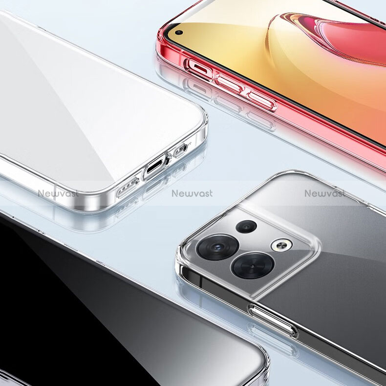 Ultra-thin Transparent TPU Soft Case T22 for Oppo Reno8 5G Clear