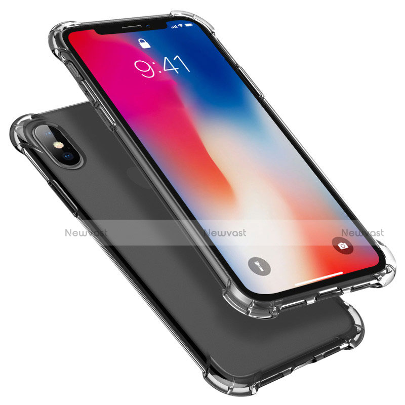 Ultra-thin Transparent TPU Soft Case U01 for Apple iPhone Xs Max Gray