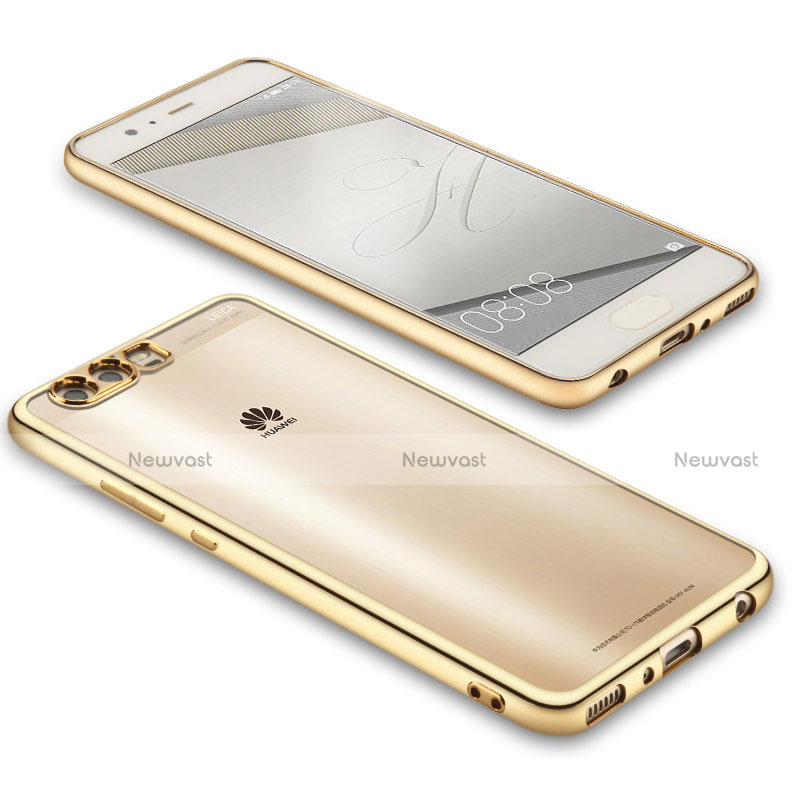 Ultra-thin Transparent TPU Soft Case U02 for Huawei P10 Plus Gold