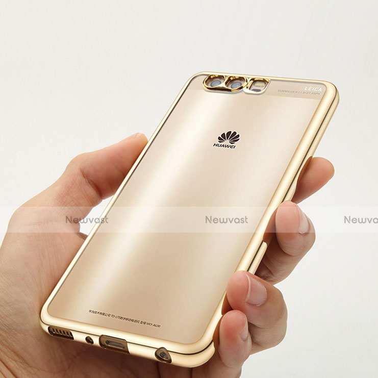 Ultra-thin Transparent TPU Soft Case U02 for Huawei P10 Plus Gold