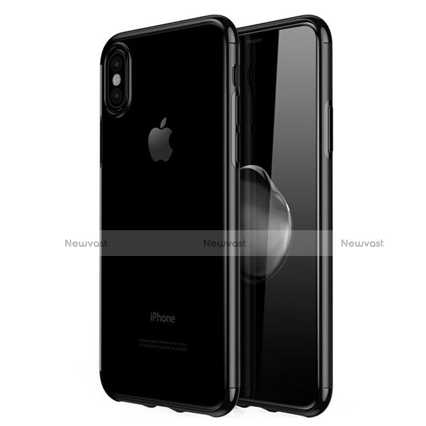 Ultra-thin Transparent TPU Soft Case V02 for Apple iPhone X Black