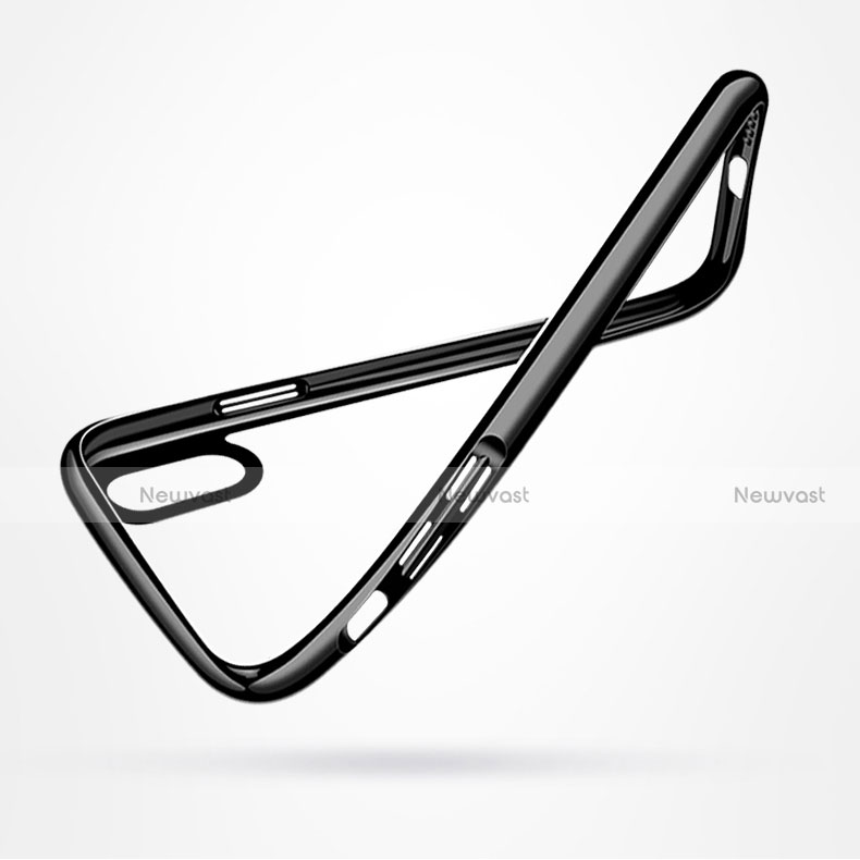 Ultra-thin Transparent TPU Soft Case V04 for Apple iPhone Xs Black