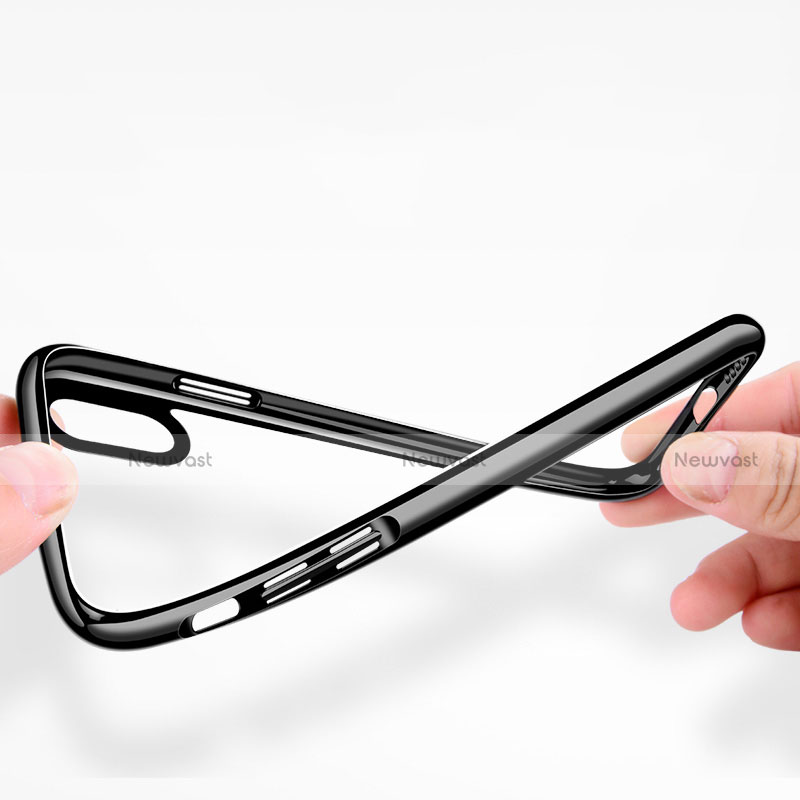 Ultra-thin Transparent TPU Soft Case V04 for Apple iPhone Xs Black