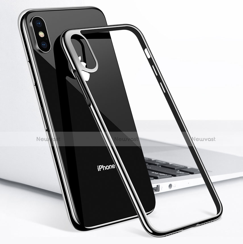 Ultra-thin Transparent TPU Soft Case V04 for Apple iPhone Xs Max Black