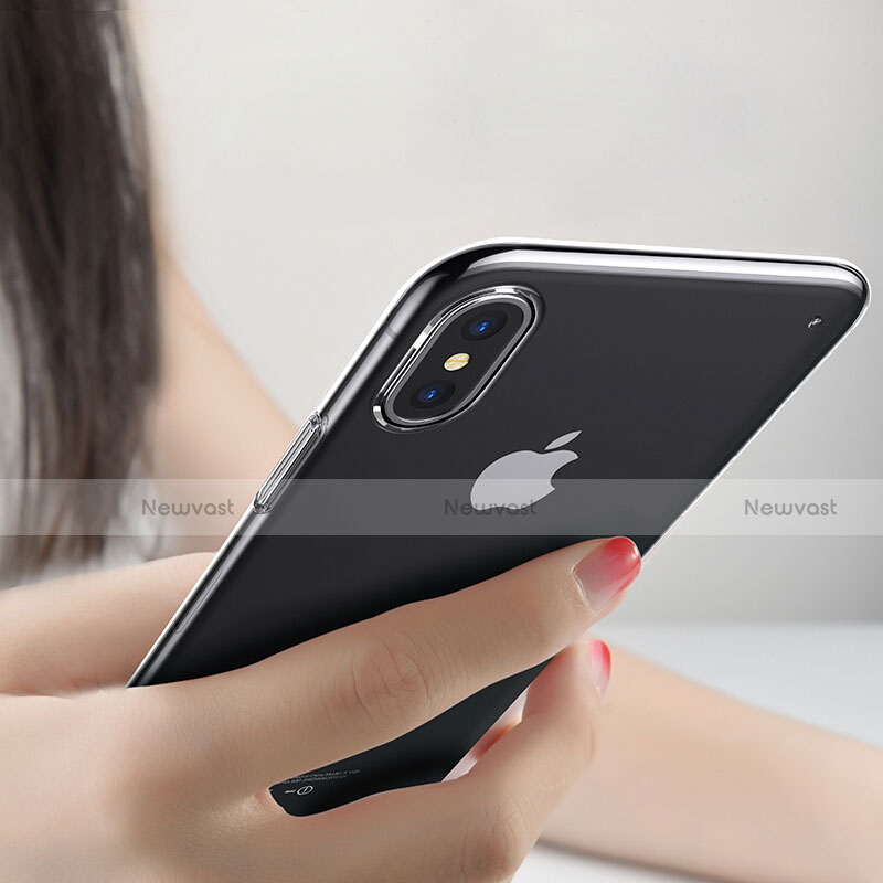 Ultra-thin Transparent TPU Soft Case V06 for Apple iPhone X Clear