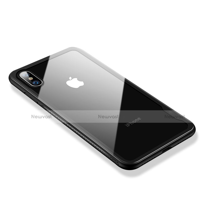 Ultra-thin Transparent TPU Soft Case V08 for Apple iPhone Xs Max Black