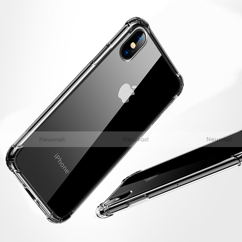 Ultra-thin Transparent TPU Soft Case V10 for Apple iPhone X Clear