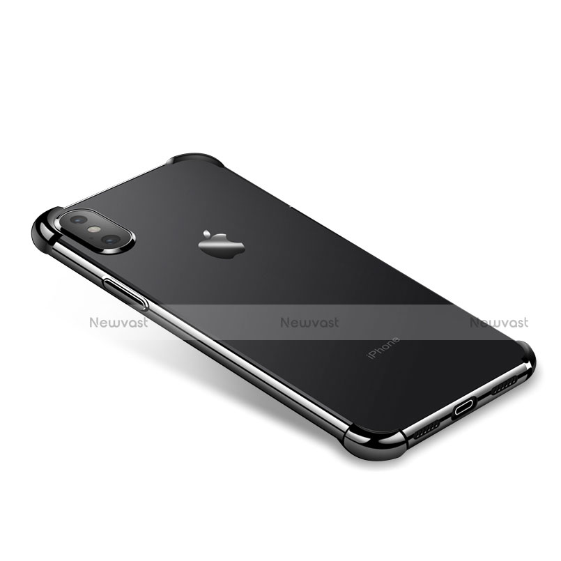 Ultra-thin Transparent TPU Soft Case V14 for Apple iPhone X Black