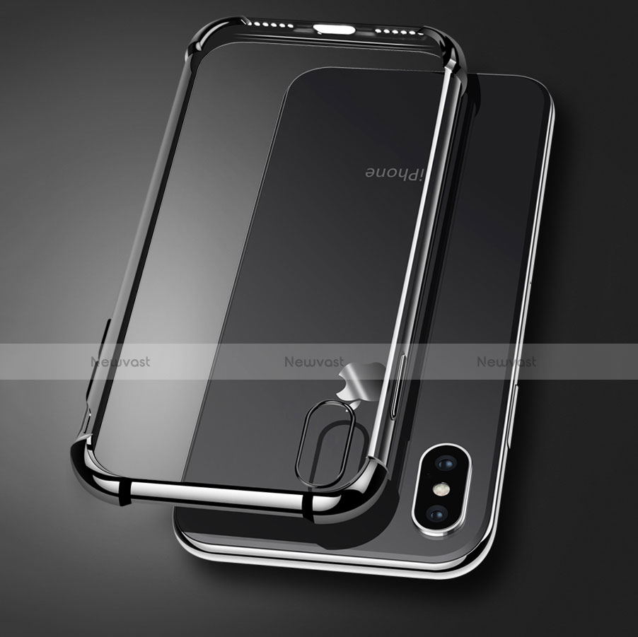 Ultra-thin Transparent TPU Soft Case V14 for Apple iPhone X Black