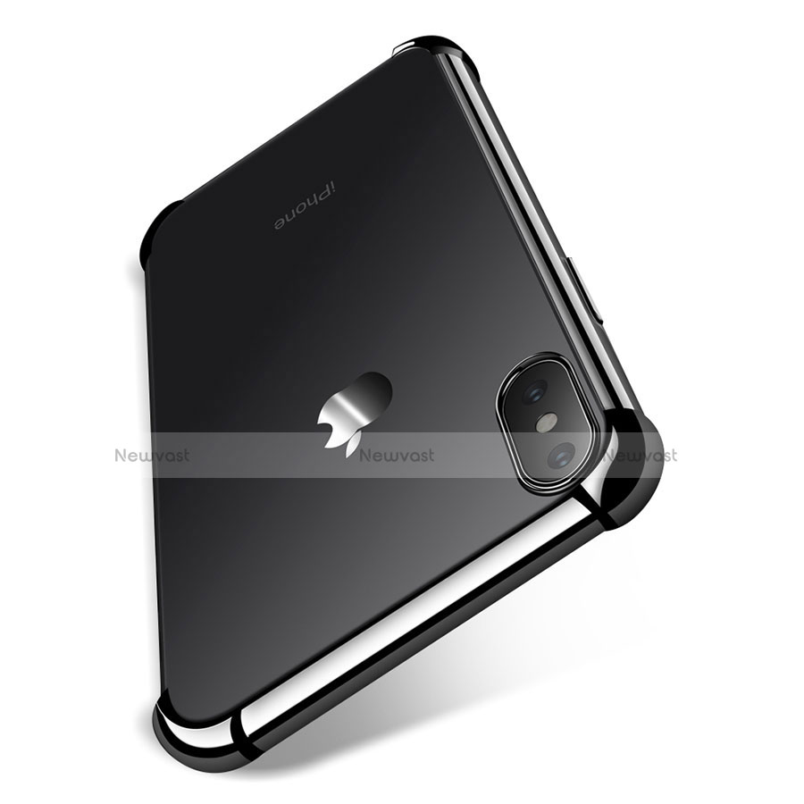 Ultra-thin Transparent TPU Soft Case V14 for Apple iPhone Xs Black