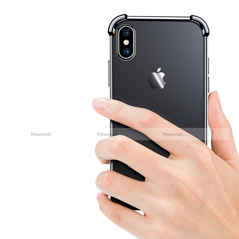 Ultra-thin Transparent TPU Soft Case V14 for Apple iPhone Xs Max Black